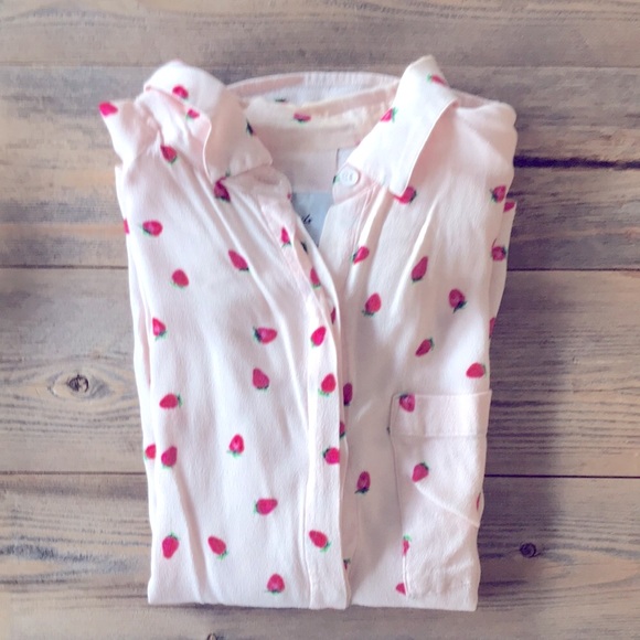 Anthropologie Rails Strawberries 🍓 Blouse - Picture 5 of 8